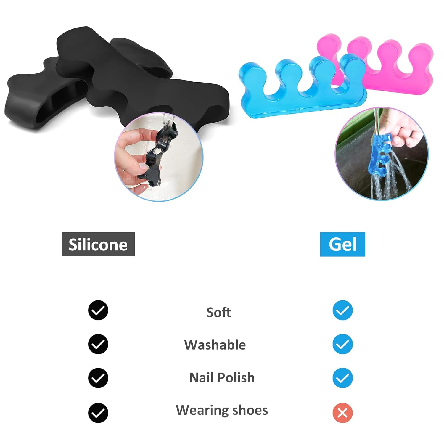 Separatoare Confortabile pentru Degetele Picioarelor