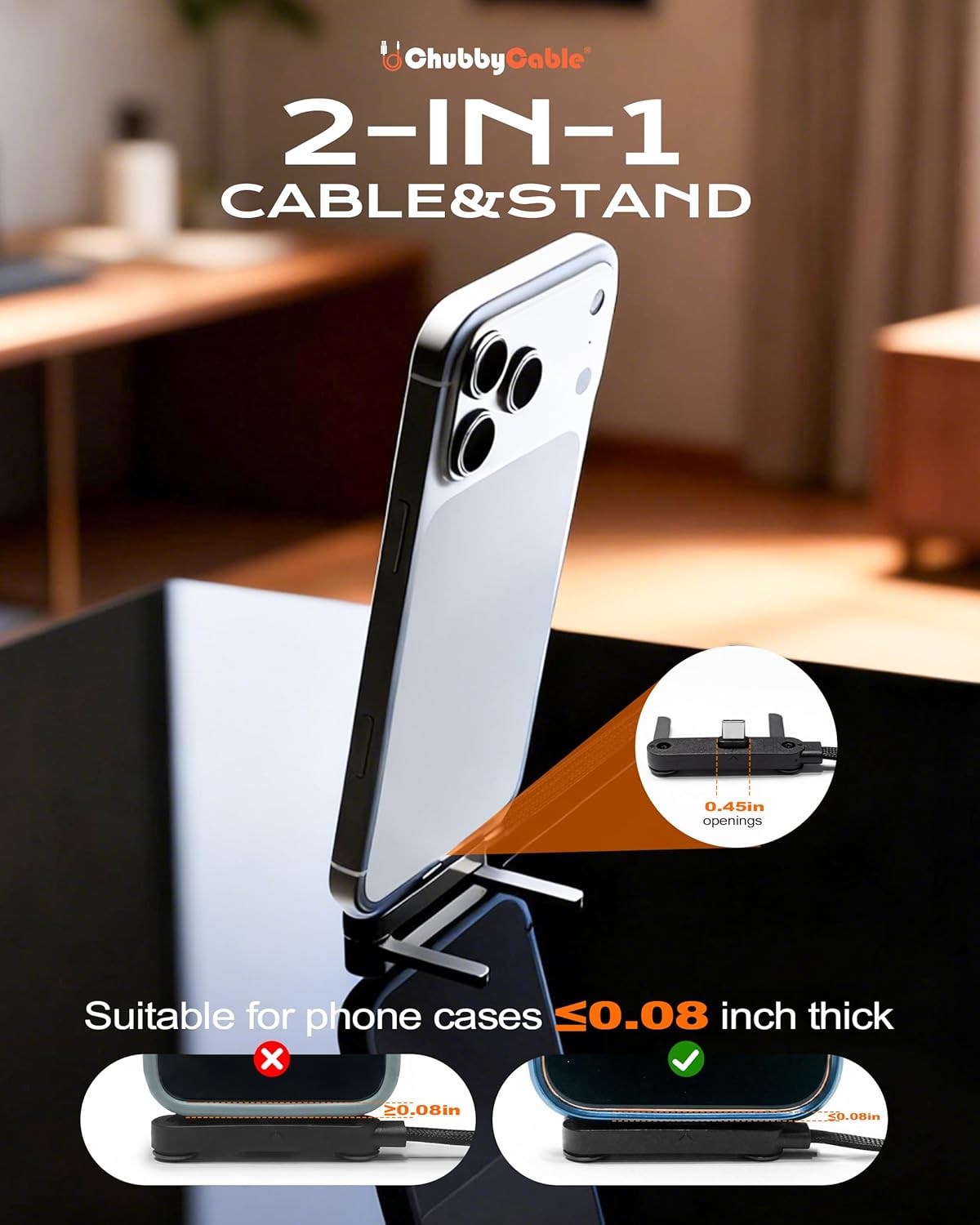 Cablu USB-C cu Organizator Integrat