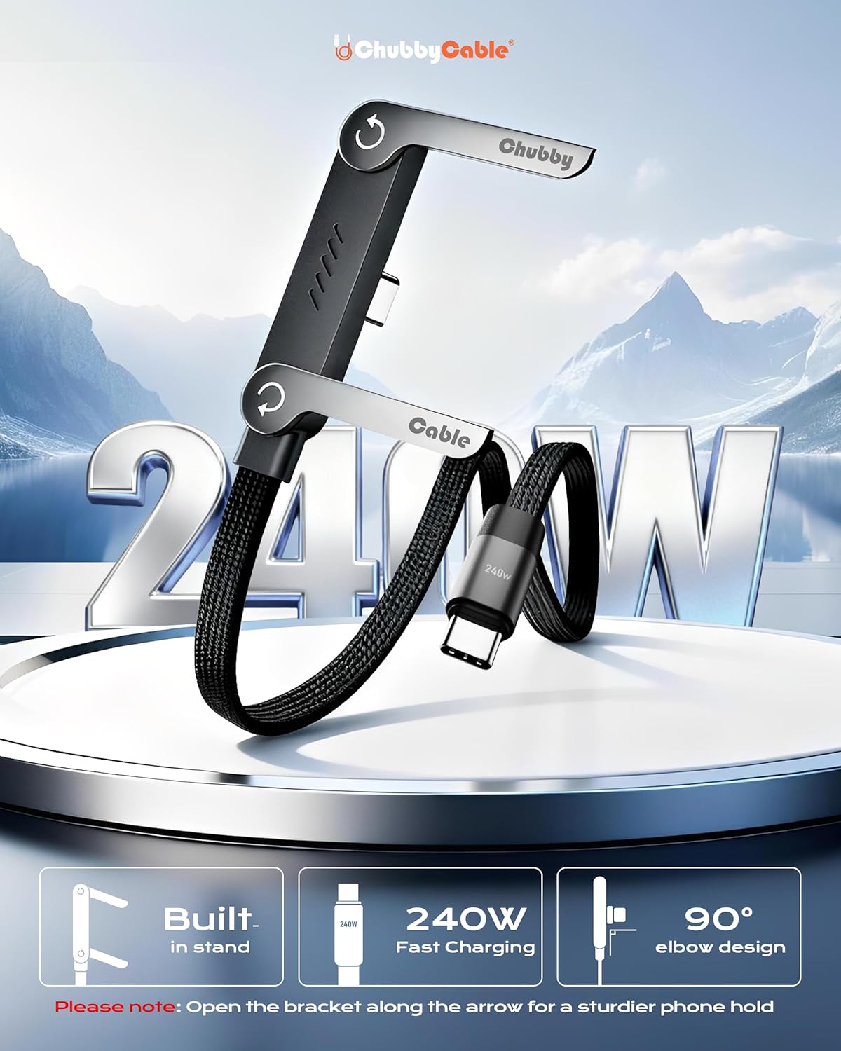 Cablu USB-C cu Organizator Integrat